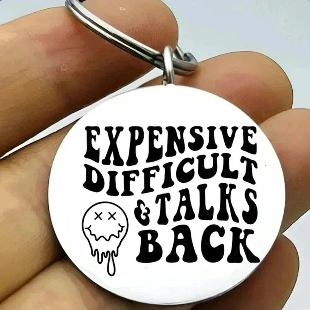 Expansive difficult talks back hot Keychain meme